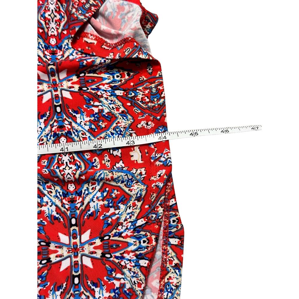 Gilli Red Paisley Maxi Skirt Size Medium Made in USA - Picture 5 of 5